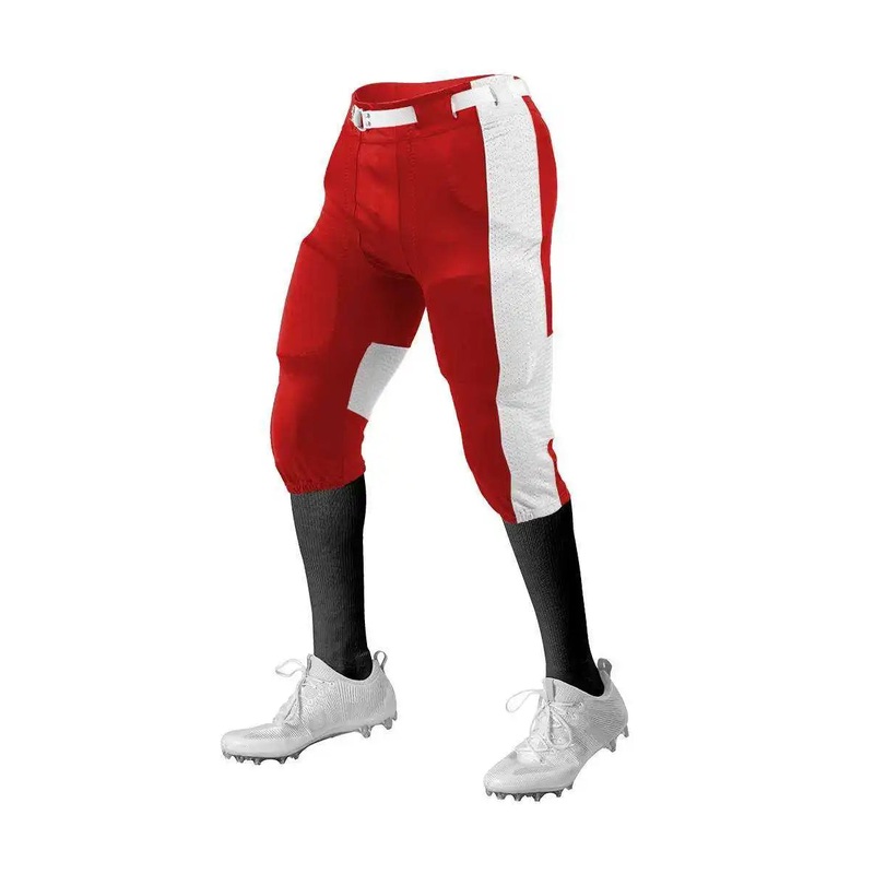 Alleson Athletic 650SLA Adult Press Football Pant (Pads Not Included) – Red White