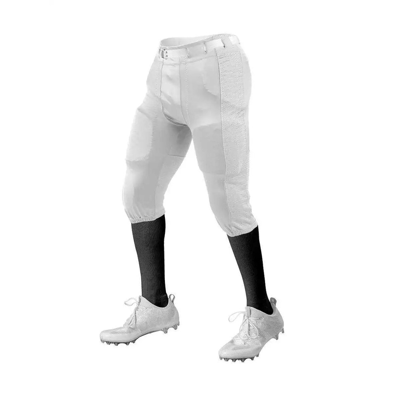 Alleson Athletic 650SLA Adult Press Football Pant (Pads Not Included) – White White
