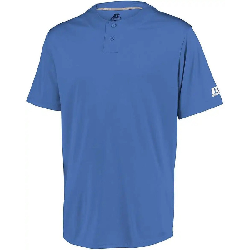 Russell 3R7X2B Youth Performance Two-Button Solid Jersey – Columbia Blue
