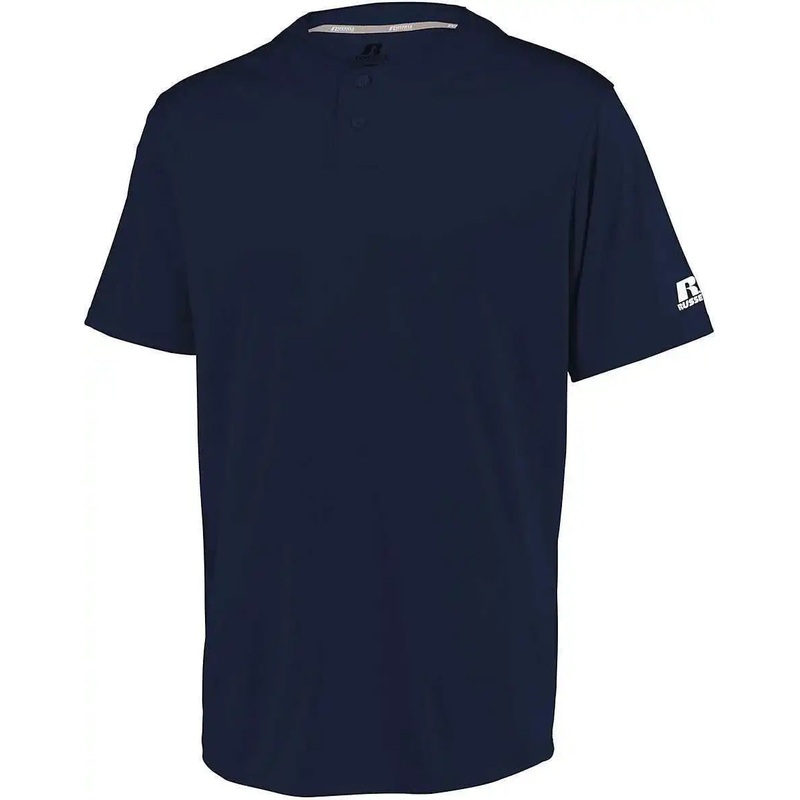 Russell 3R7X2B Youth Performance Two-Button Solid Jersey – Navy