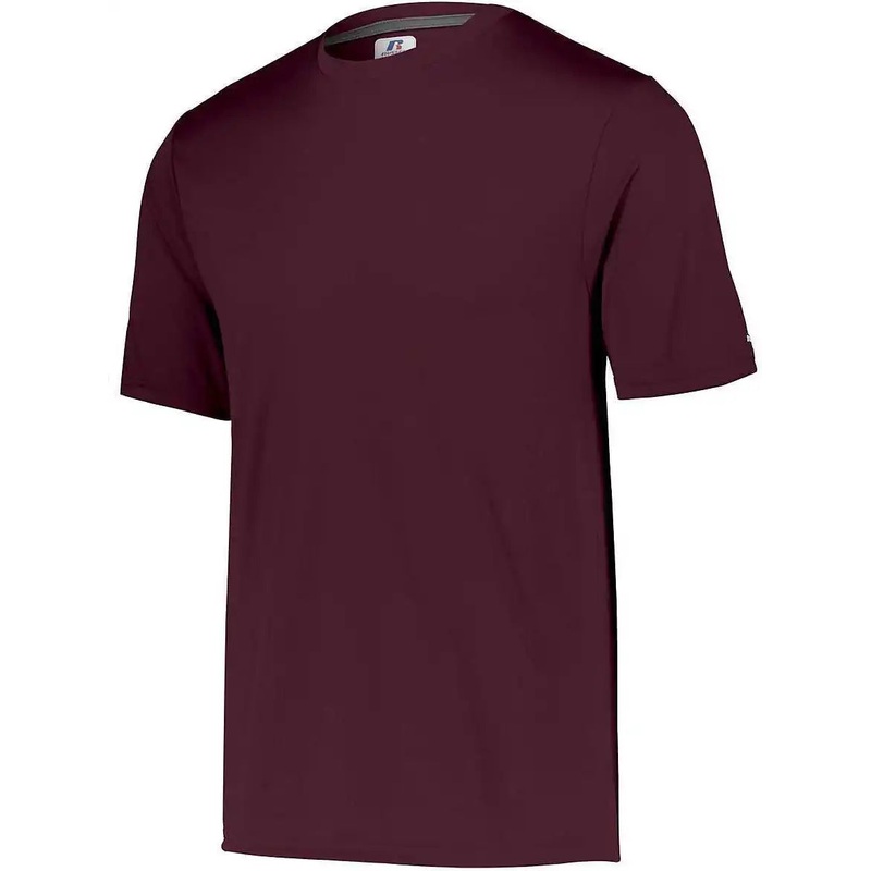 Russell 629X2B Youth Dri-Power Core Performance Tee – Maroon