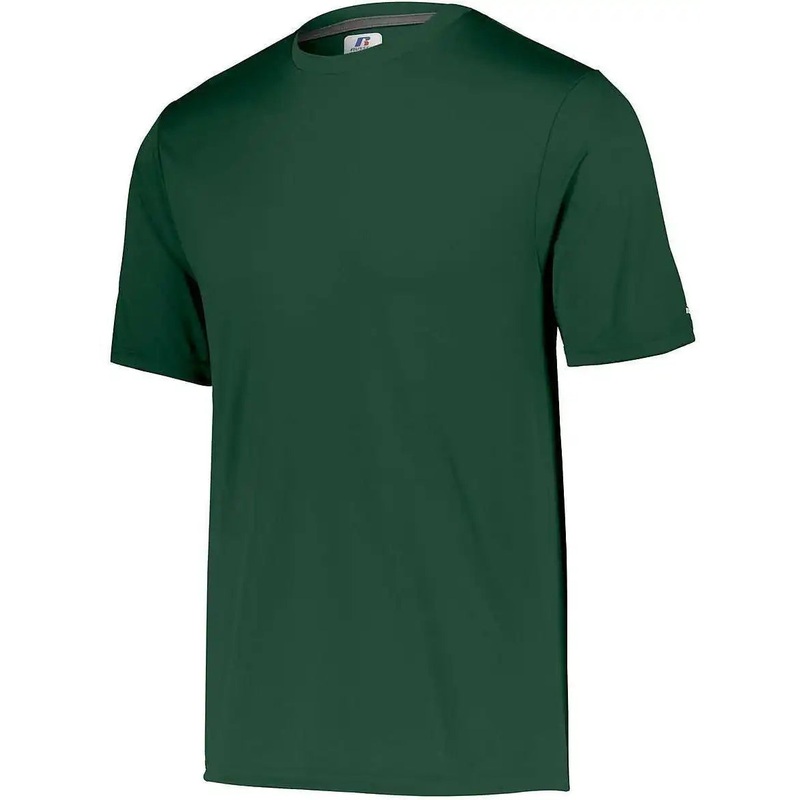Russell 629X2M Dri-Power Core Performance Tee – Dark Green