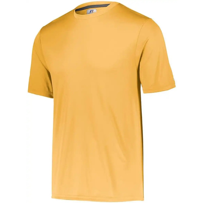Russell 629X2M Dri-Power Core Performance Tee – Gold