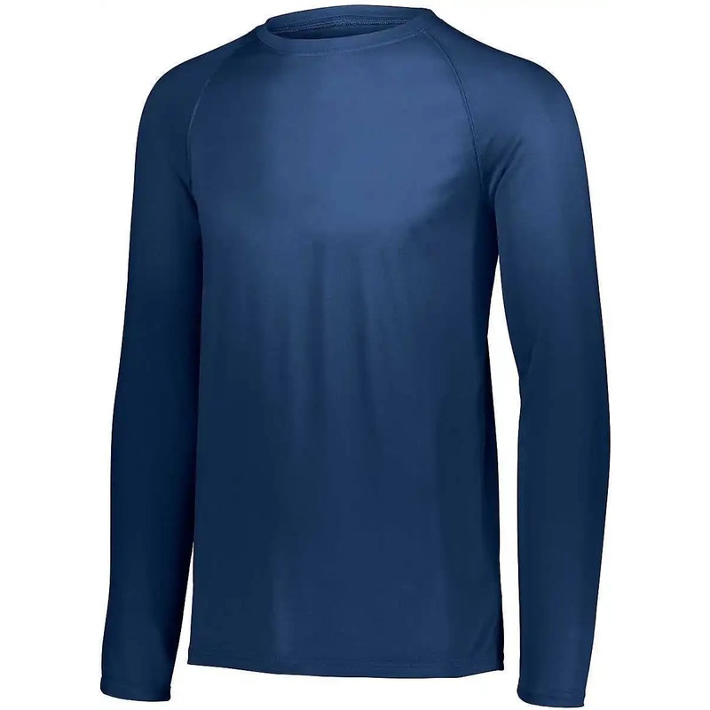 Augusta 2796 Youth Attain Wicking Long Sleeve Shirt – Navy
