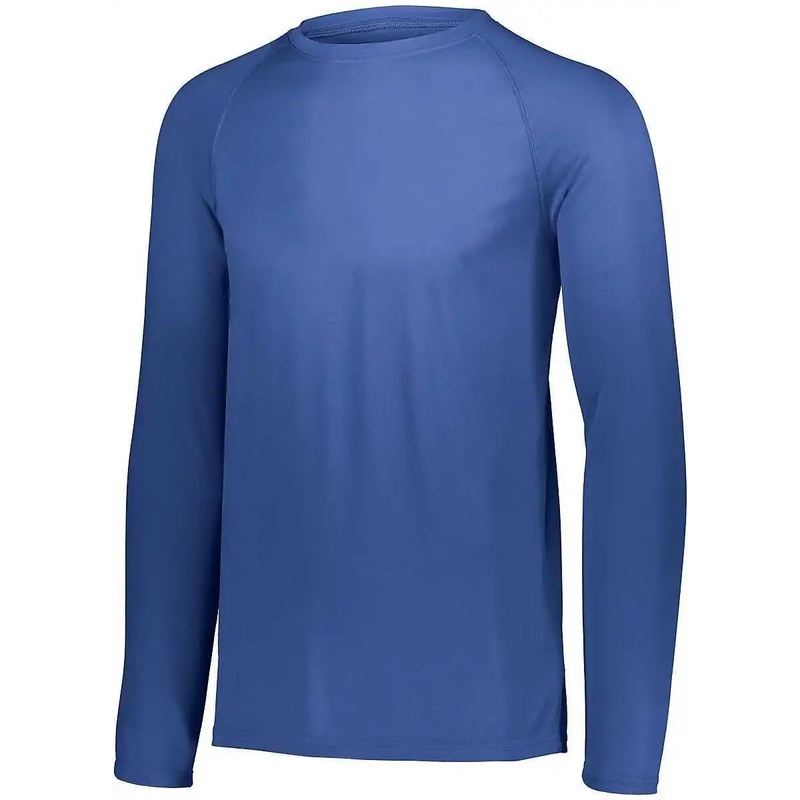 Augusta 2796 Youth Attain Wicking Long Sleeve Shirt – Royal