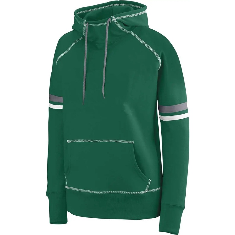 Augusta 5440 Ladies Spry Hoody – Dark Green White Graphite