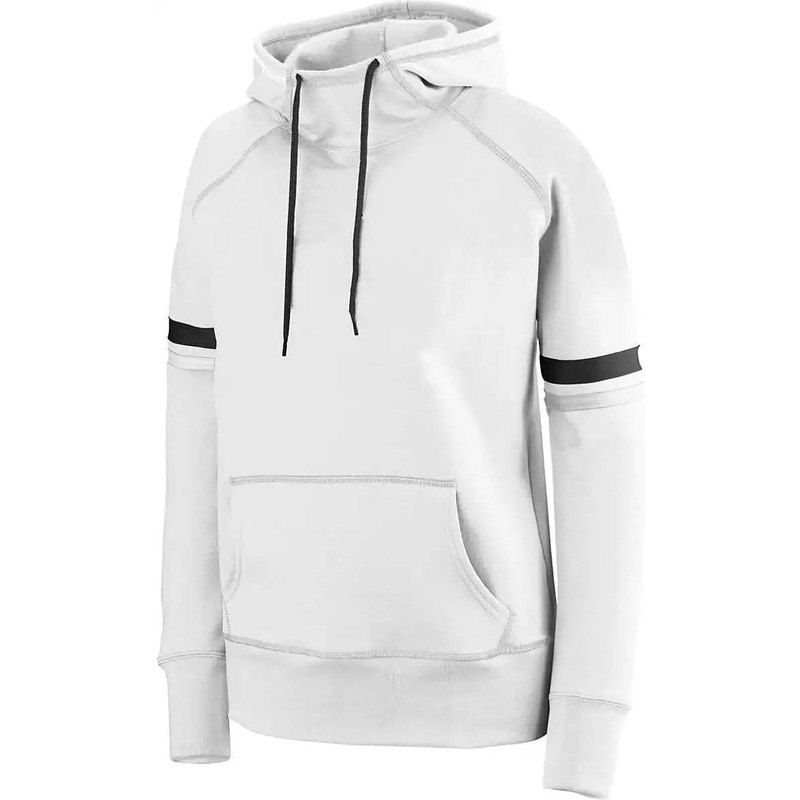 Augusta 5441 Girls Spry Hoody – White Black Graphite