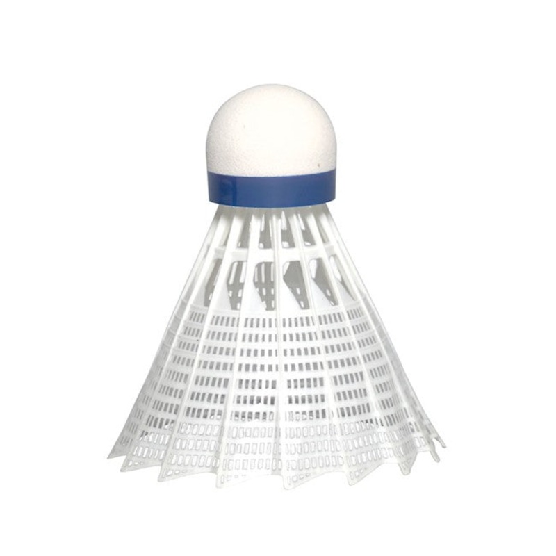 JEX 600 Official Grade Nylon Shuttlecock Foam Base – Medium Speed – White Skirt – 6 Pieces Per Tube