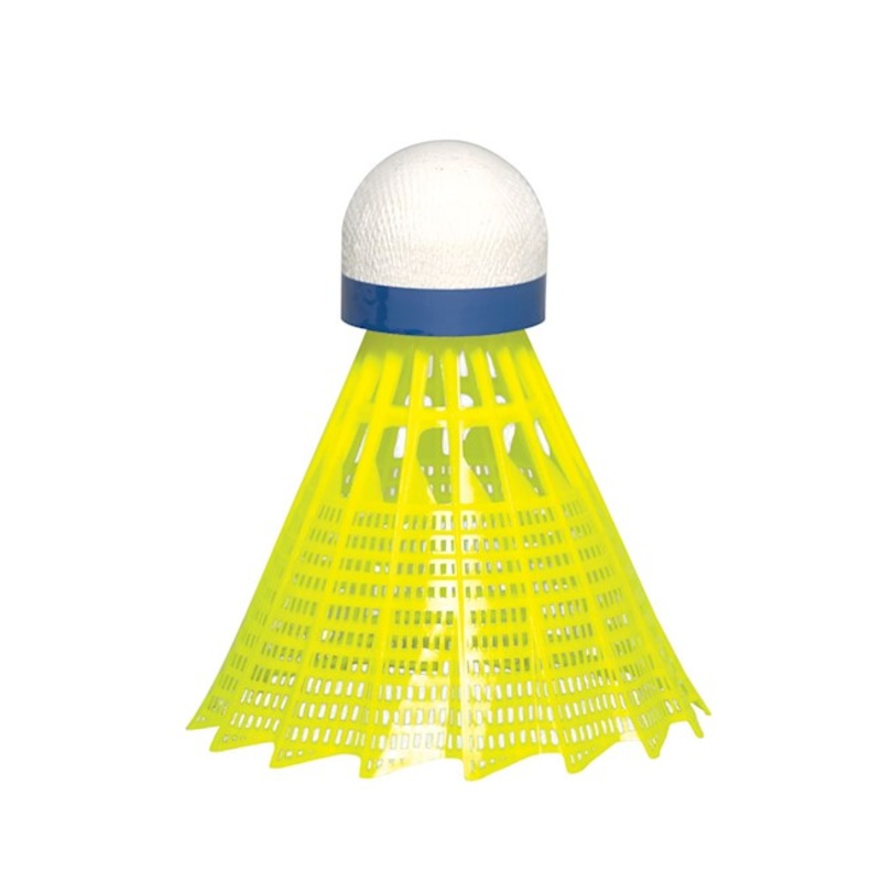 JEX 700 Tournament Grade Shuttlecock – Cork Base – Yellow Skirt – 6 Pieces Per Tube
