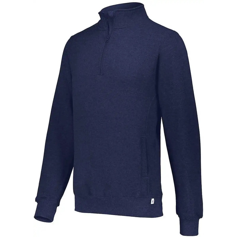 Russell 1Z4HBM Dri-Power Fleece 1 4 Zip Pullover – J.Navy