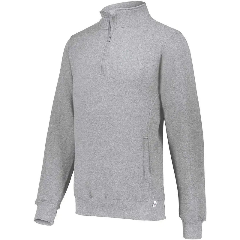 Russell 1Z4HBM Dri-Power Fleece 1 4 Zip Pullover – Oxford