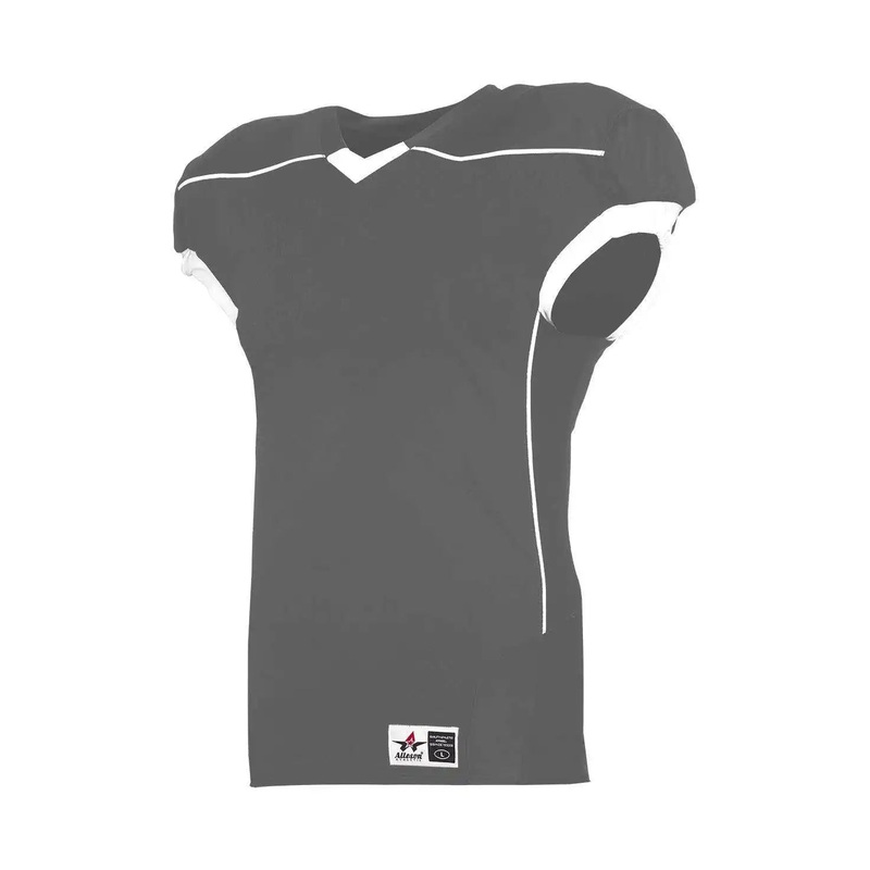 Alleson Athletic 776EY Youth Speed Game Jersey – Charcoal Solid  White