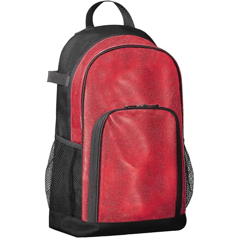 Augusta 1106 All Out Glitter Backpack – Red Glitter Black