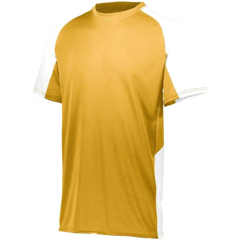 Augusta 1518 Youth Cutter Jersey – Athletic Gold White