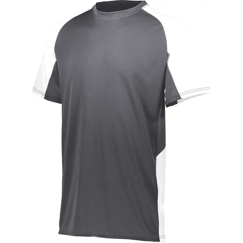Augusta 1518 Youth Cutter Jersey – Graphite White