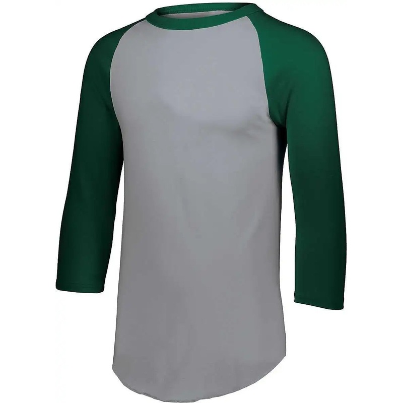 Augusta 4421 Youth Baseball Jersey 2.0 – Athletic Heather Dark Green