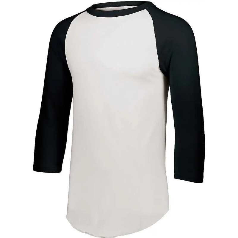 Augusta 4421 Youth Baseball Jersey 2.0 – White Black