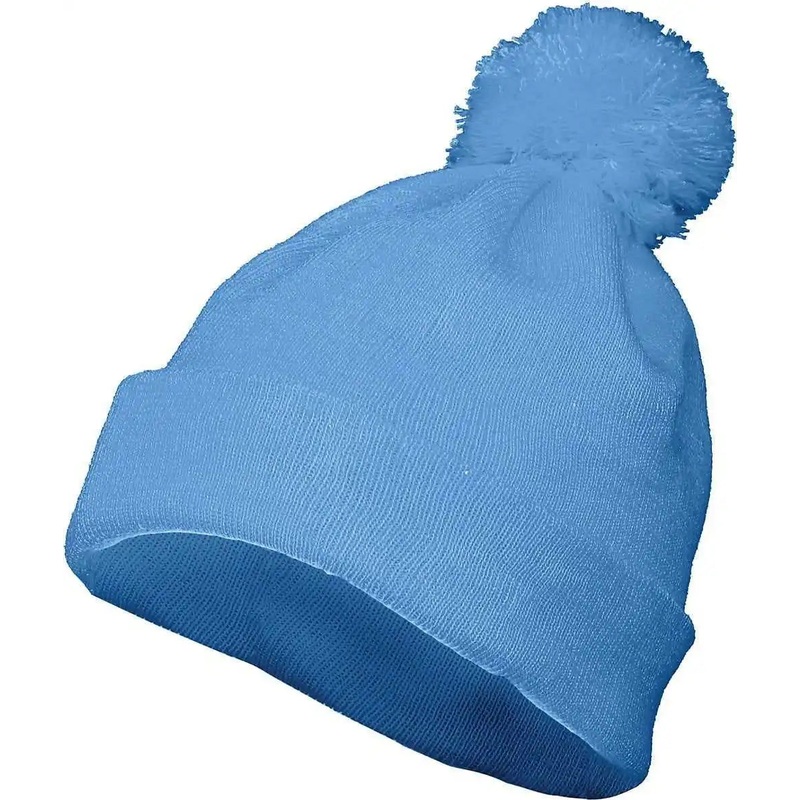 Augusta 6816 Pom Beanie – Columbia Blue