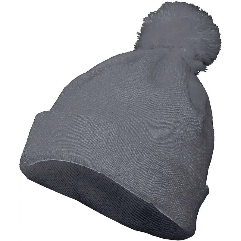 Augusta 6816 Pom Beanie – Graphite