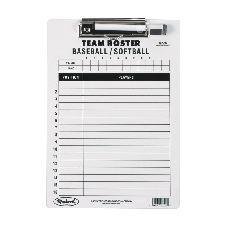 Markwort Baseball Softball Roster Clipboard