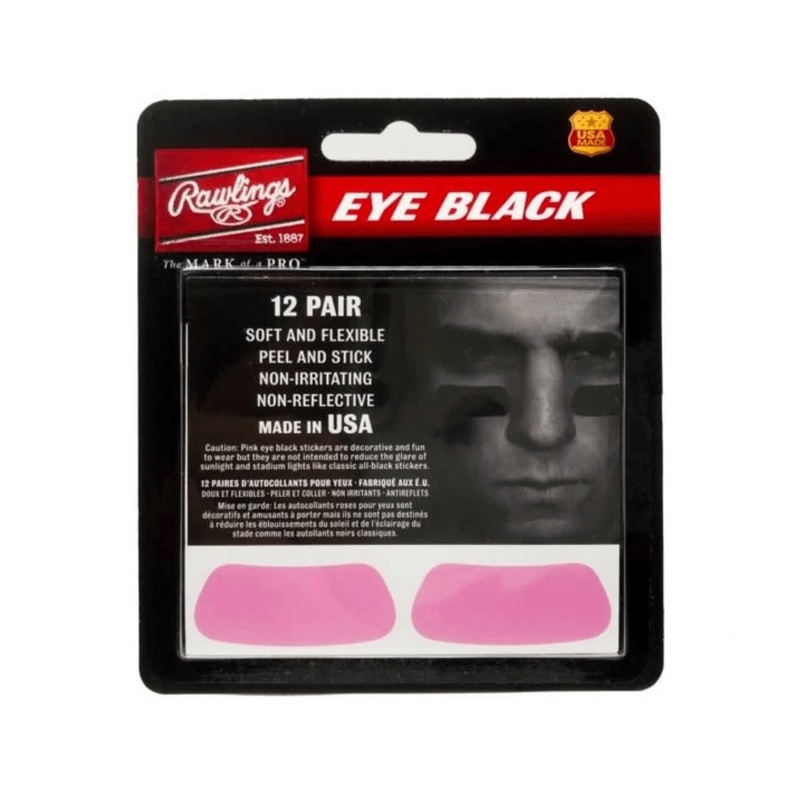 Rawlings Eye Black Stickers – Pink