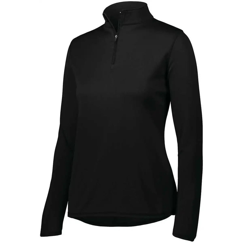 Augusta 2787 Ladies Attain 1/4 Zip Pullover – Black