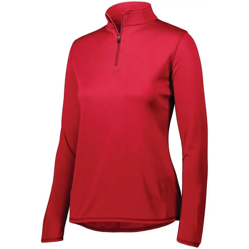 Augusta 2787 Ladies Attain 1/4 Zip Pullover – Red