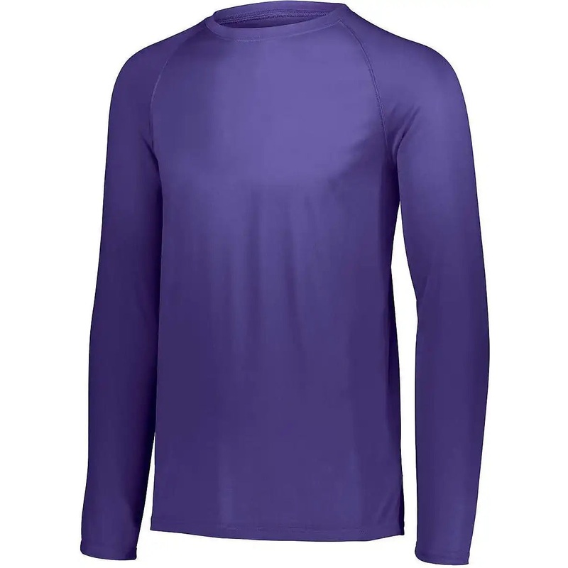 Augusta 2795 Attain Wicking Long Sleeve Shirt – Purple (Hlw)