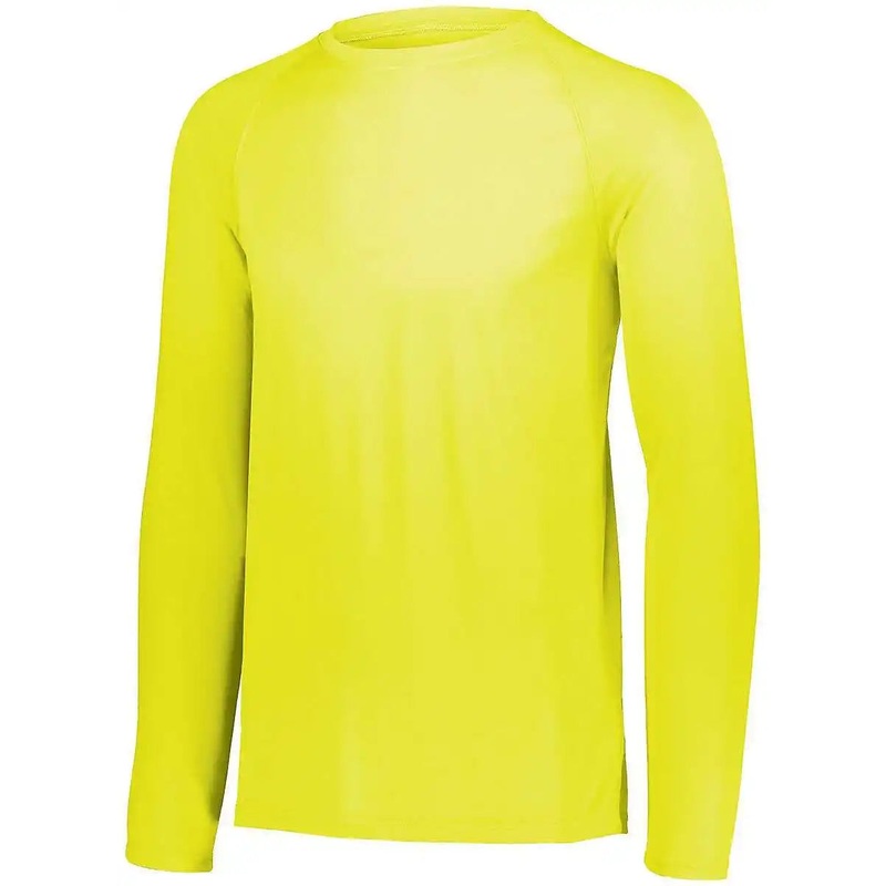 Augusta 2795 Attain Wicking Long Sleeve Shirt – Safety Yellow