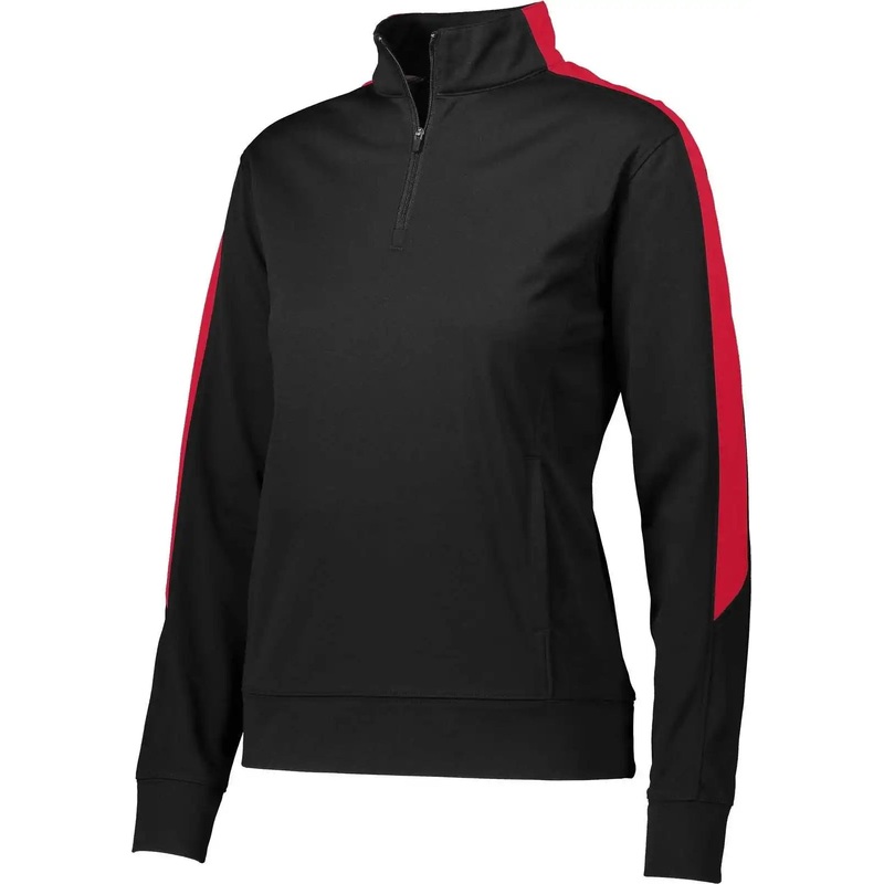 Augusta 4388 Ladies Medalist 2.0 Pullover – Black Red