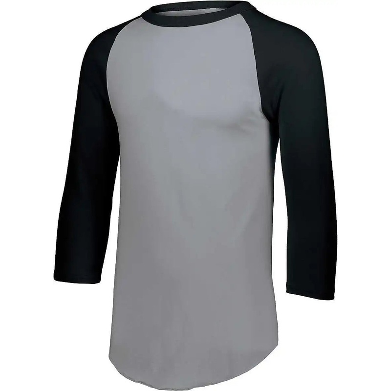 Augusta 4420 Baseball Jersey 2.0 – Athletic Heather Black