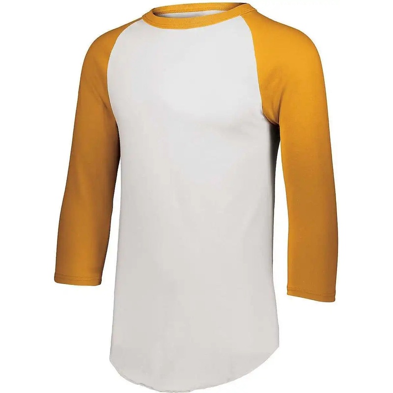 Augusta 4420 Baseball Jersey 2.0 – White Gold
