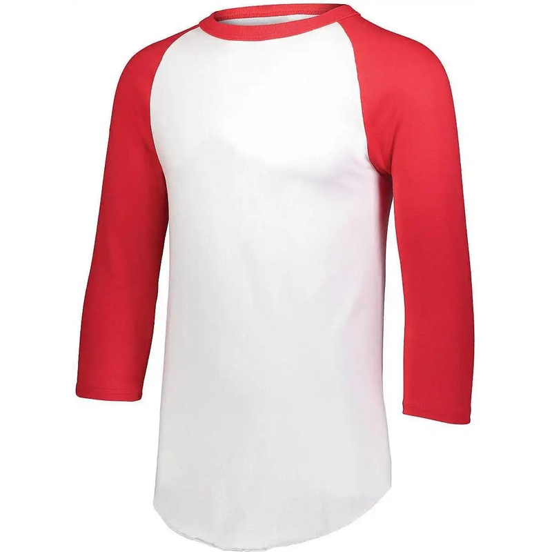 Augusta 4420 Baseball Jersey 2.0 – White Red