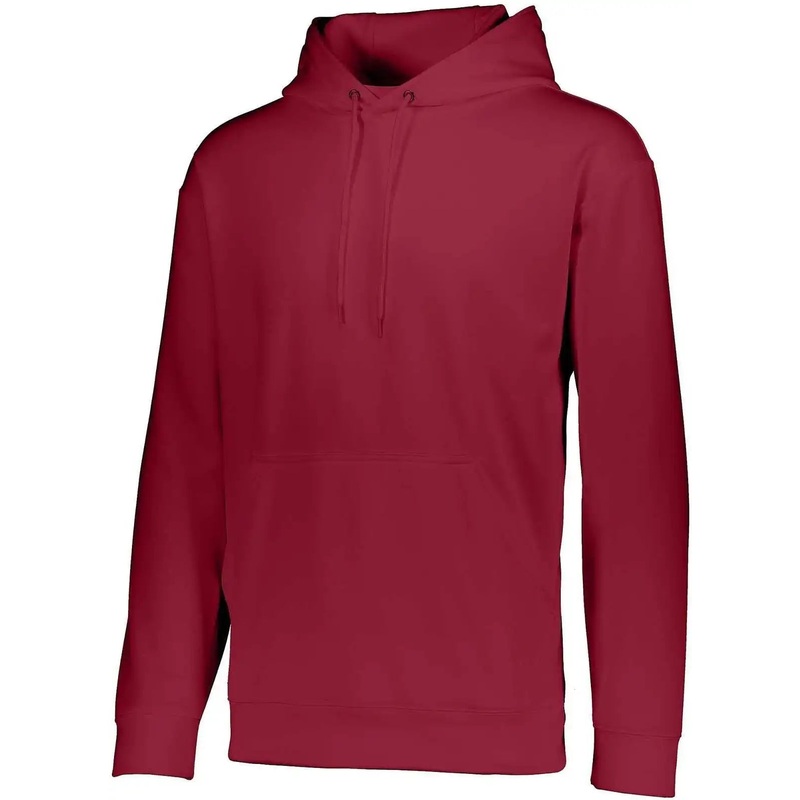 Augusta 5505 Wicking Fleece Hooded Sweatshirt – Cardinal
