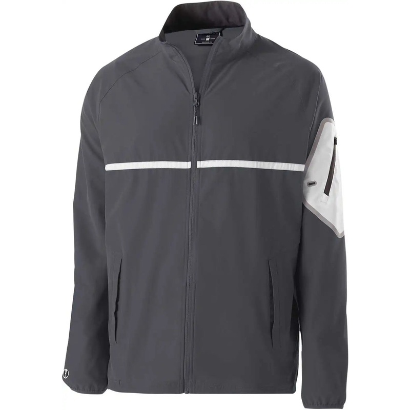 Holloway 229543 Weld Full Zip Jacket – Carbon White