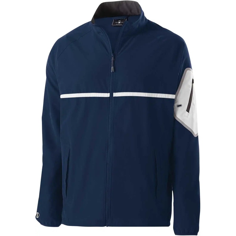 Holloway 229543 Weld Full Zip Jacket – Navy White