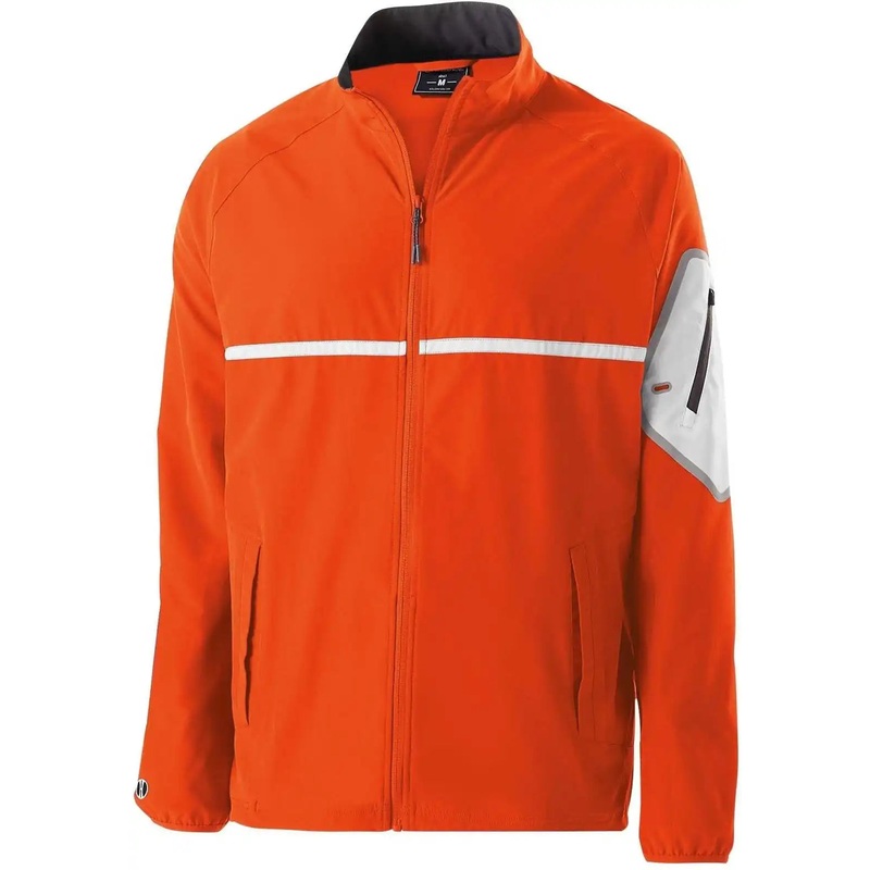 Holloway 229543 Weld Full Zip Jacket – Orange White
