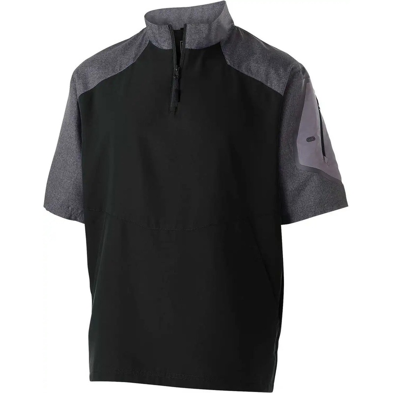 Holloway 229545 Raider Pullover Short Sleeve – Carbon Print Black