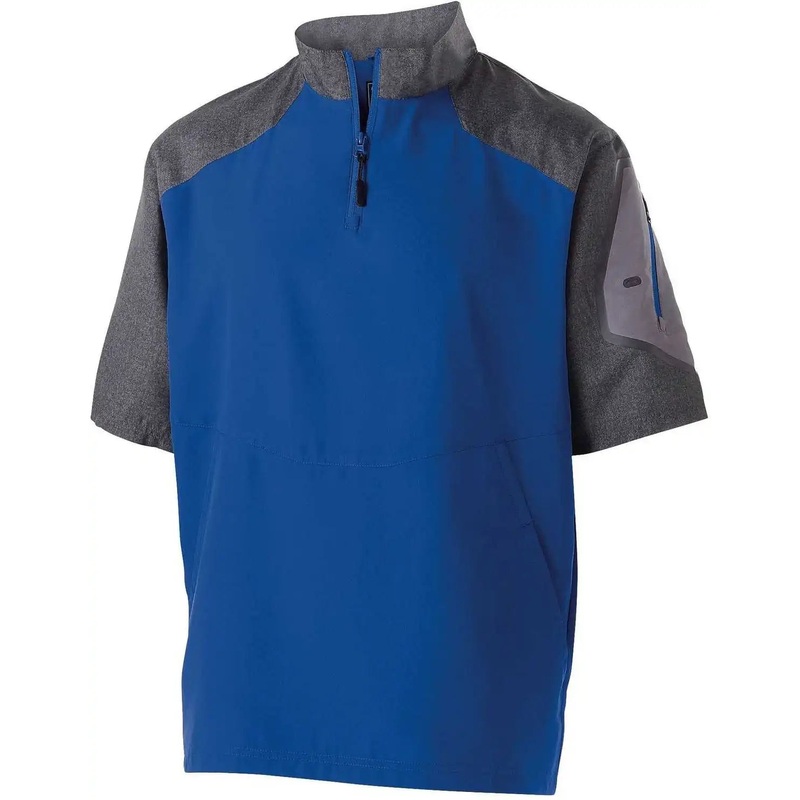 Holloway 229545 Raider Pullover Short Sleeve – Carbon Print Royal