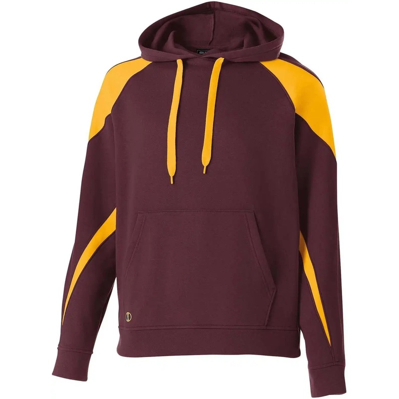 Holloway 229546 Prospect Hoodie – Maroon Light Gold