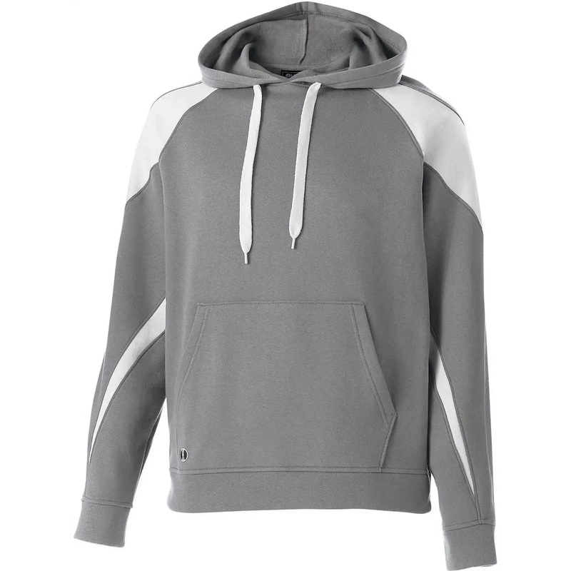 Holloway 229646 Youth Prospect Hoodie – Charcoal Heather White