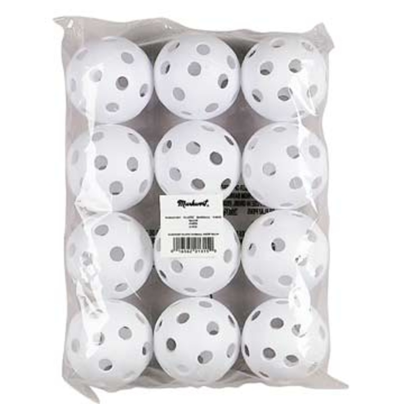 Markwort Plastic Baseball 9 – Yellow – Dozen