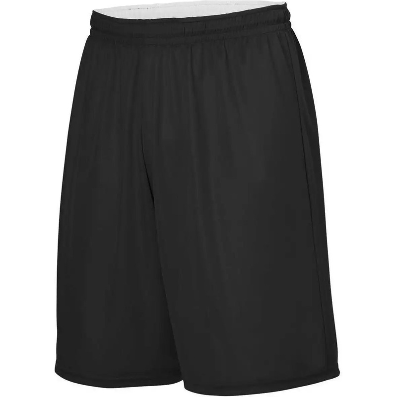 Augusta 1407 Youth Reversible Wicking Short – Black White