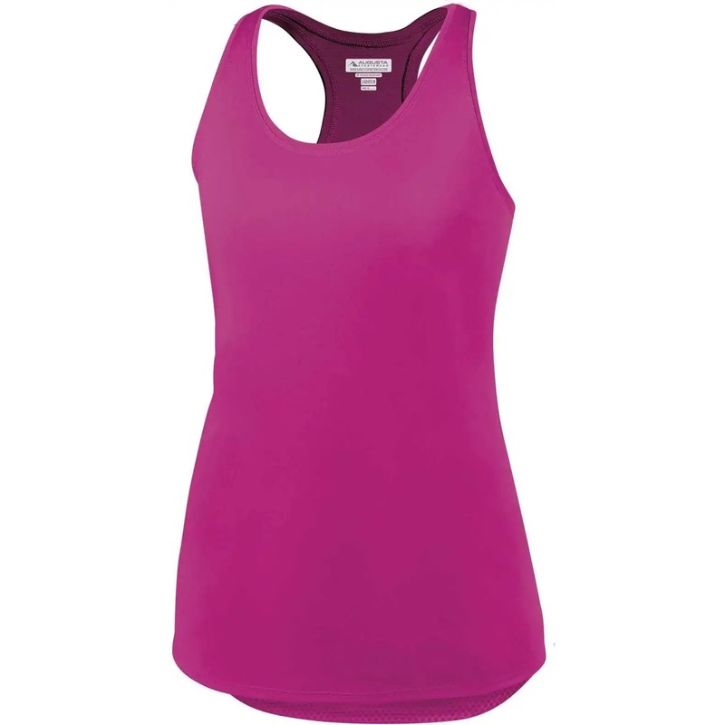 Augusta 2434 Ladies Sojourner Tank – Power Pink