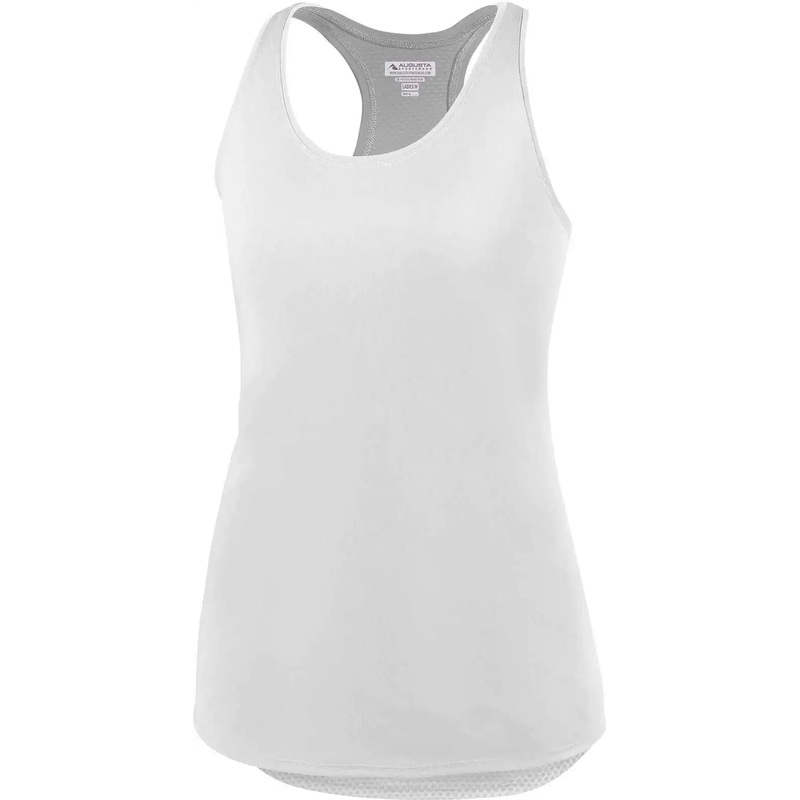 Augusta 2434 Ladies Sojourner Tank – White