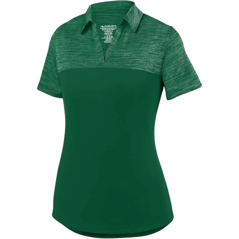 Augusta 5413 Ladies Shadow Tonal Heather Sport Shirt – Dark Green