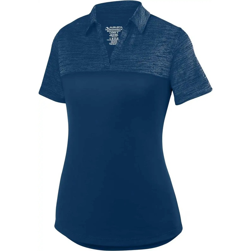 Augusta 5413 Ladies Shadow Tonal Heather Sport Shirt – Navy