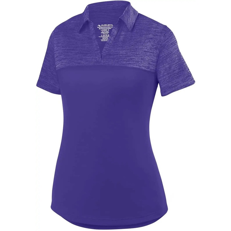 Augusta 5413 Ladies Shadow Tonal Heather Sport Shirt – Purple
