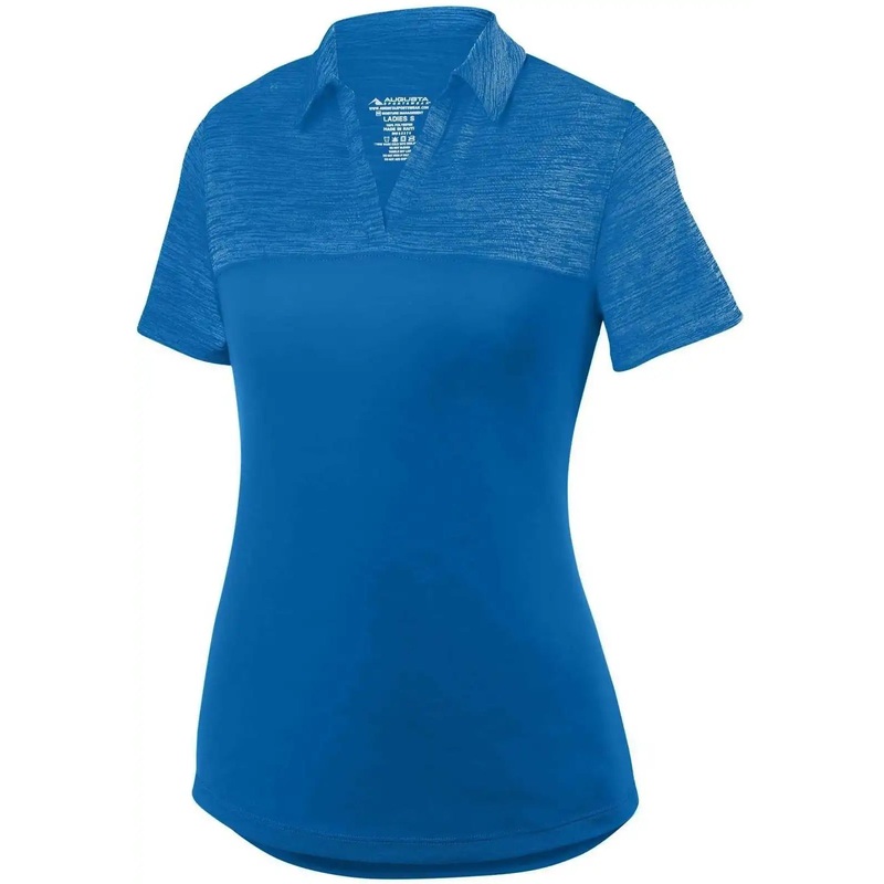 Augusta 5413 Ladies Shadow Tonal Heather Sport Shirt – Royal