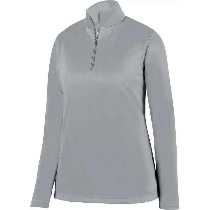 Augusta 5509 Ladies Wicking Fleece Pullover – Athletic Gray